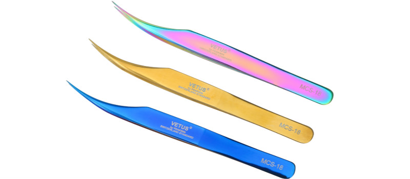 Vetus MCS-32B L-Shape Tweezers for Classic and Volume Eyelash Extensions –  Stacy Lash